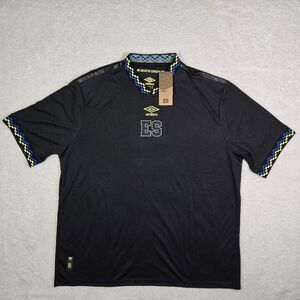 $90 Umbro El Salvador Mens 2XL 23/24 Third Futbol Soccer Jersey Black XXL